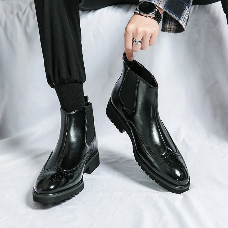Alden Genuine Leather Chelsea Boots - Prestiqlo
