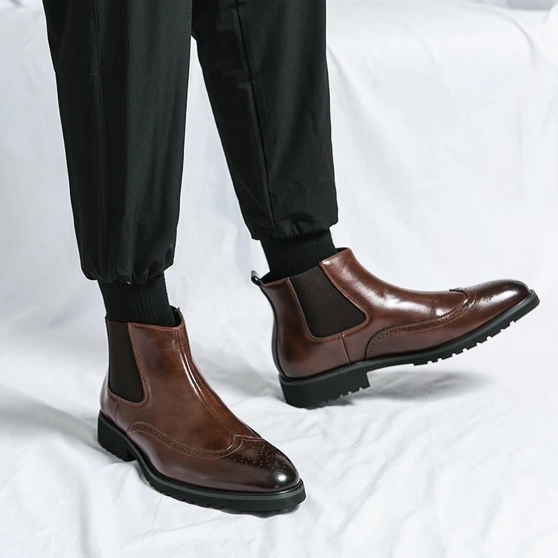 Alden Genuine Leather Chelsea Boots - Prestiqlo