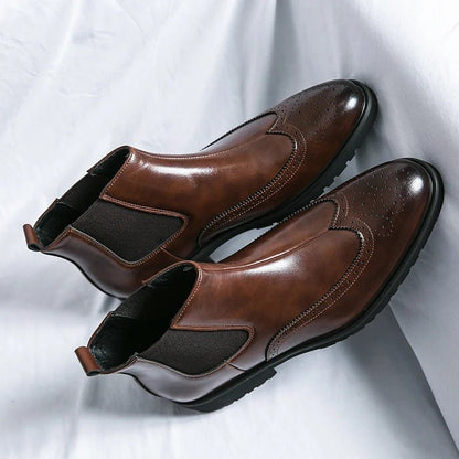 Alden Genuine Leather Chelsea Boots - Prestiqlo