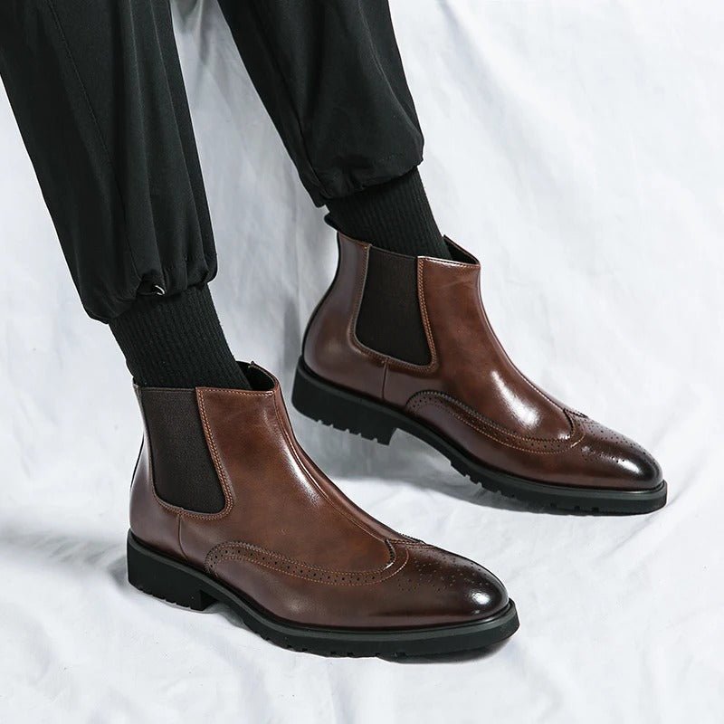 Alden Genuine Leather Chelsea Boots - Prestiqlo