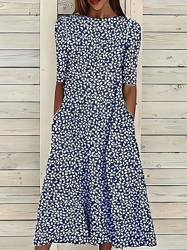 Annie | Coastal Bloom Dress - Prestiqlo