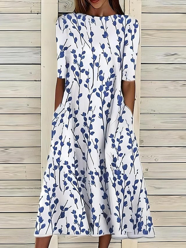 Annie | Coastal Bloom Dress - Prestiqlo