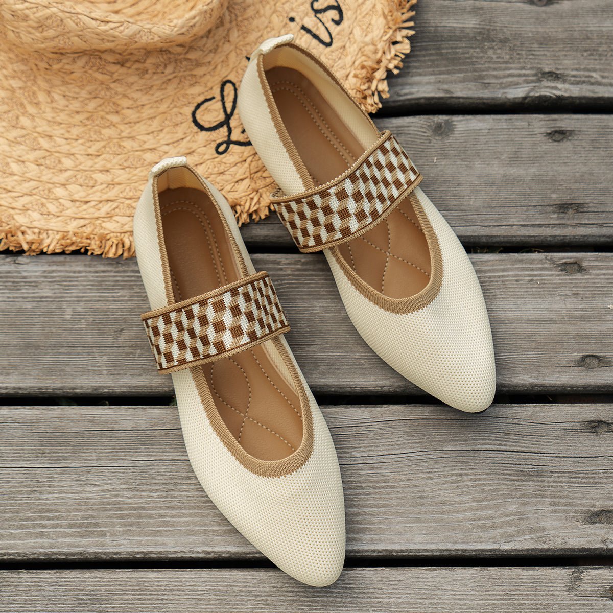 Aria Signature Knit Flats - Prestiqlo