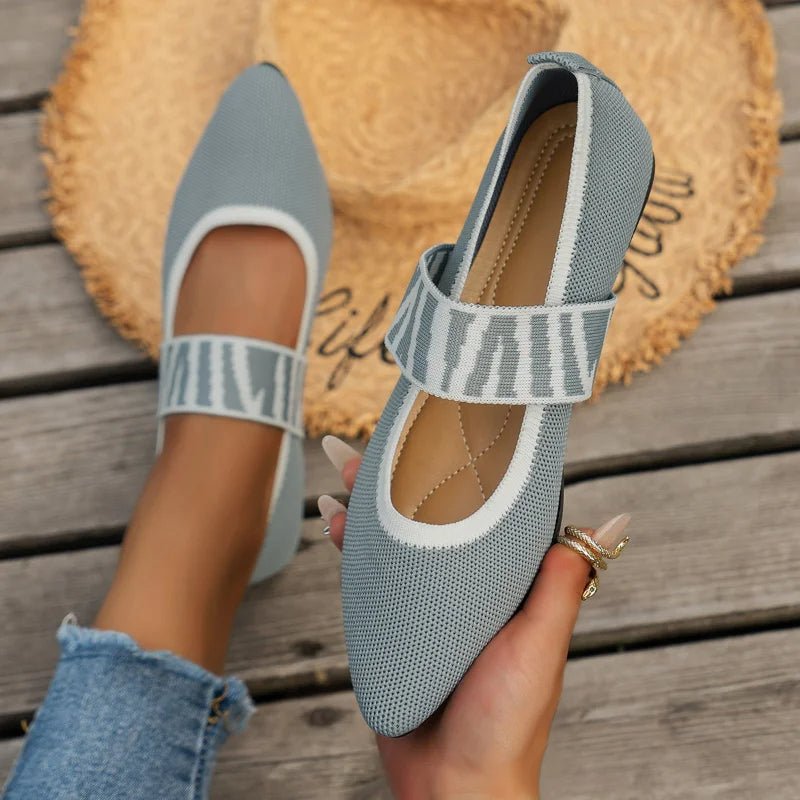 Aria Signature Knit Flats - Prestiqlo