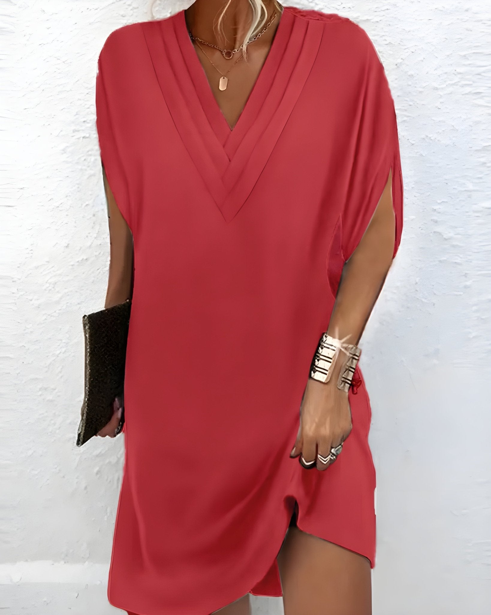 Athena Elegant Flowing Dress - Prestiqlo