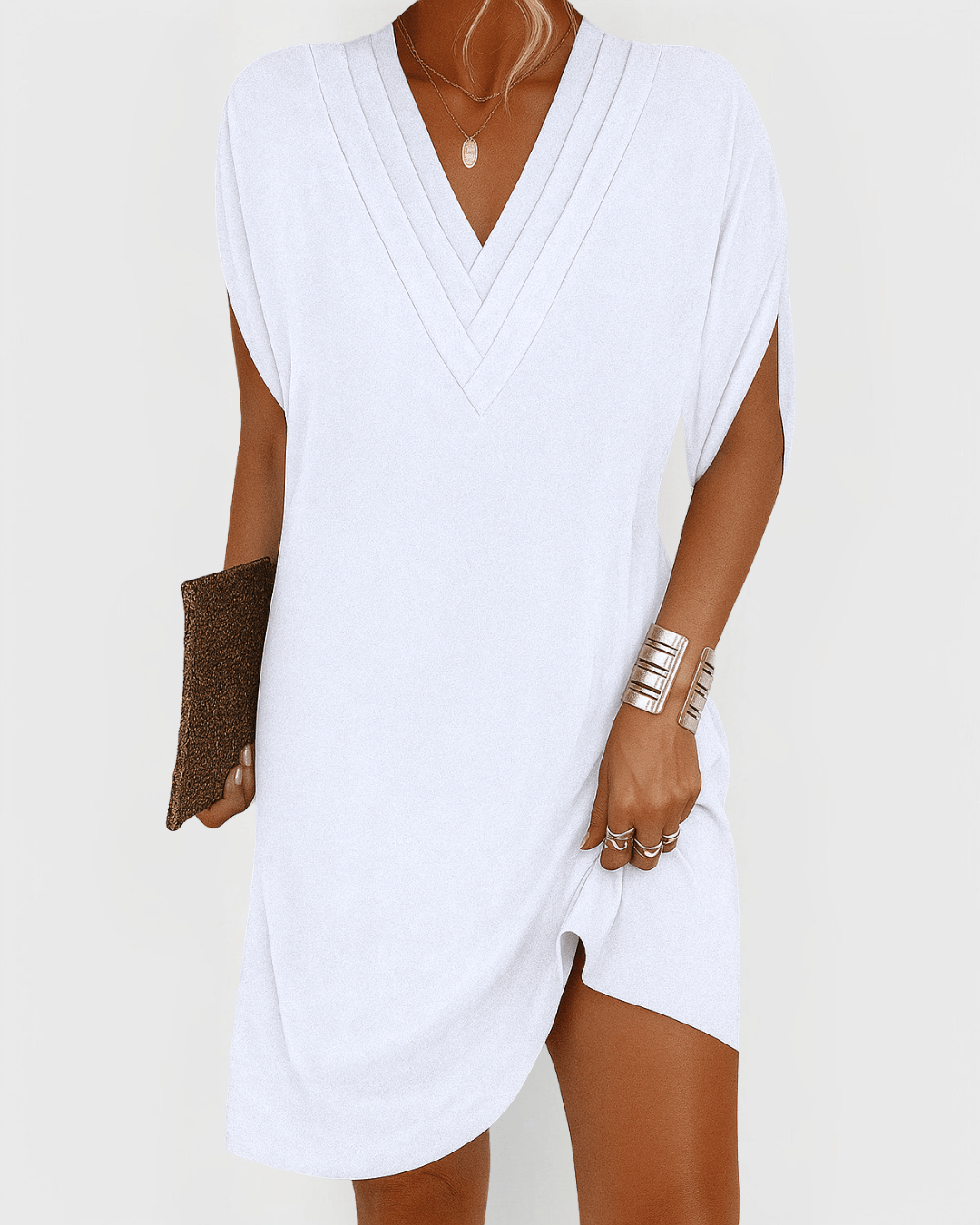 Athena Elegant Flowing Dress - Prestiqlo