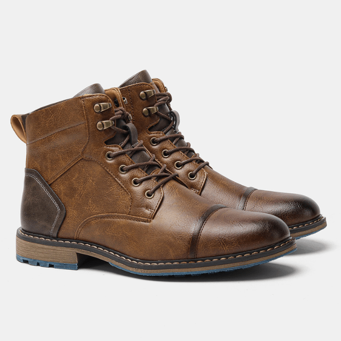 Bayshore Leather Boots - Prestiqlo