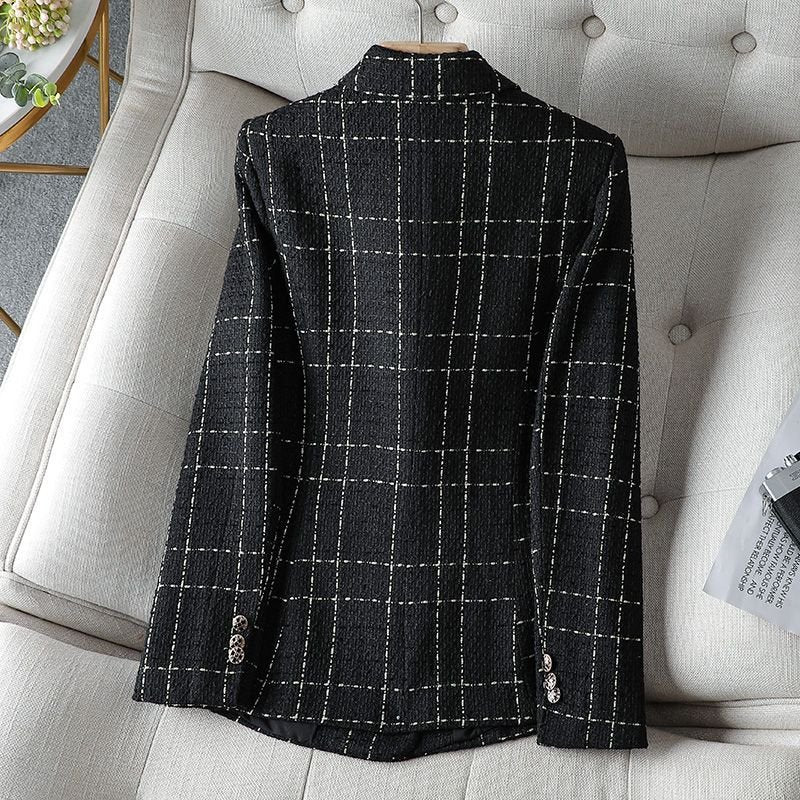 CELINA™ PLAID BLAZER - Prestiqlo