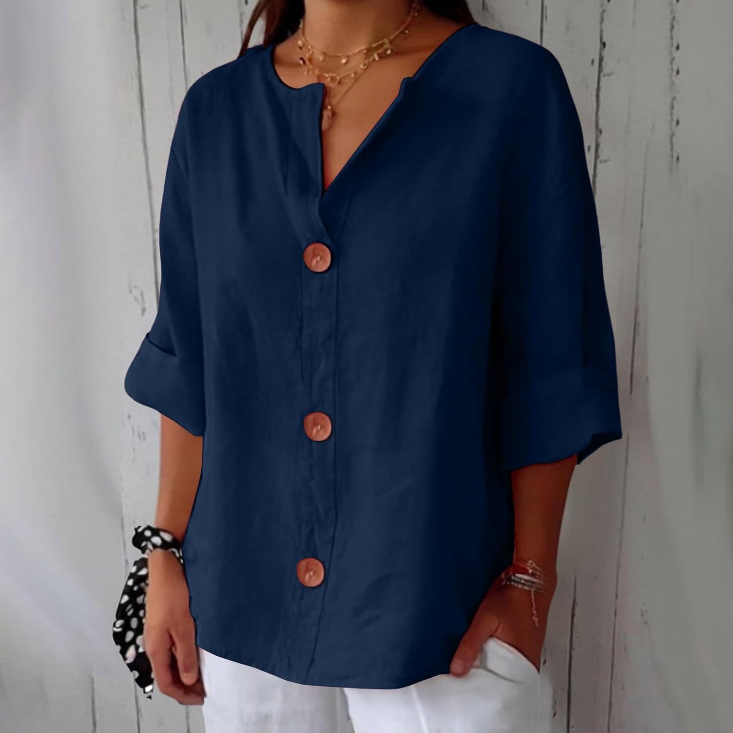 Clara - Relaxed Blouse - Prestiqlo