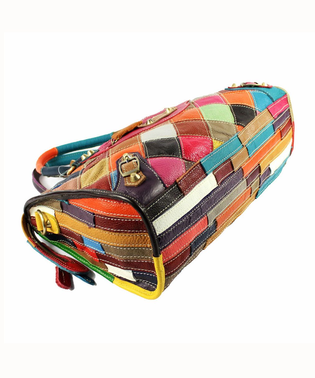 Elena Patchwork Tote Bag - Prestiqlo