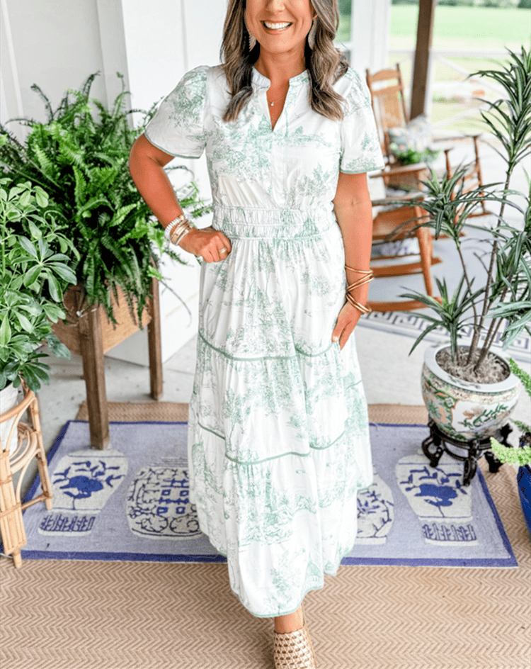 Eliza | Classic Toile Maxi - Prestiqlo