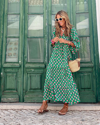 Iwa | Bohemian Long Dress - Prestiqlo