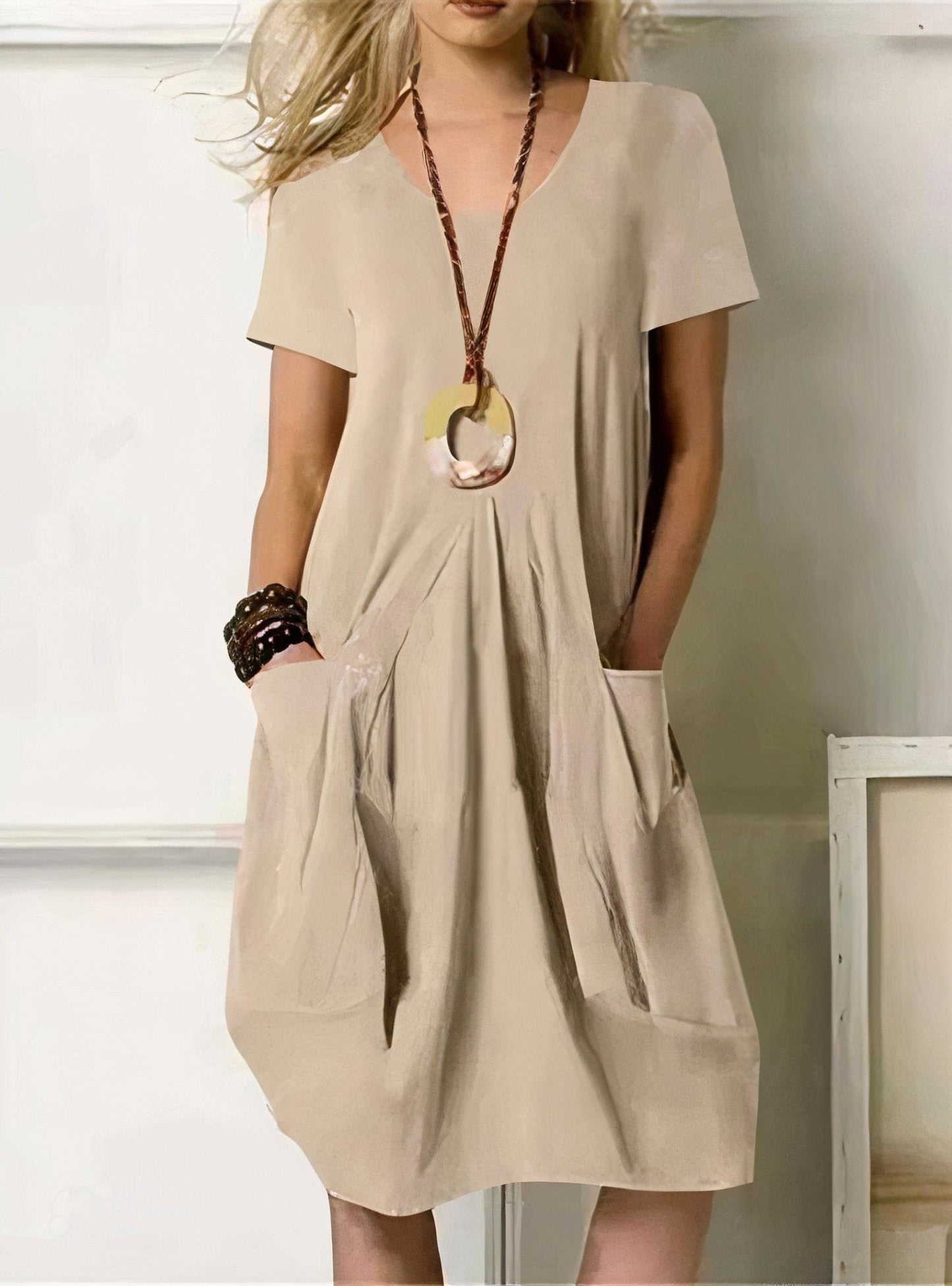 Kwani | Easy Casual Flow Dress - Prestiqlo