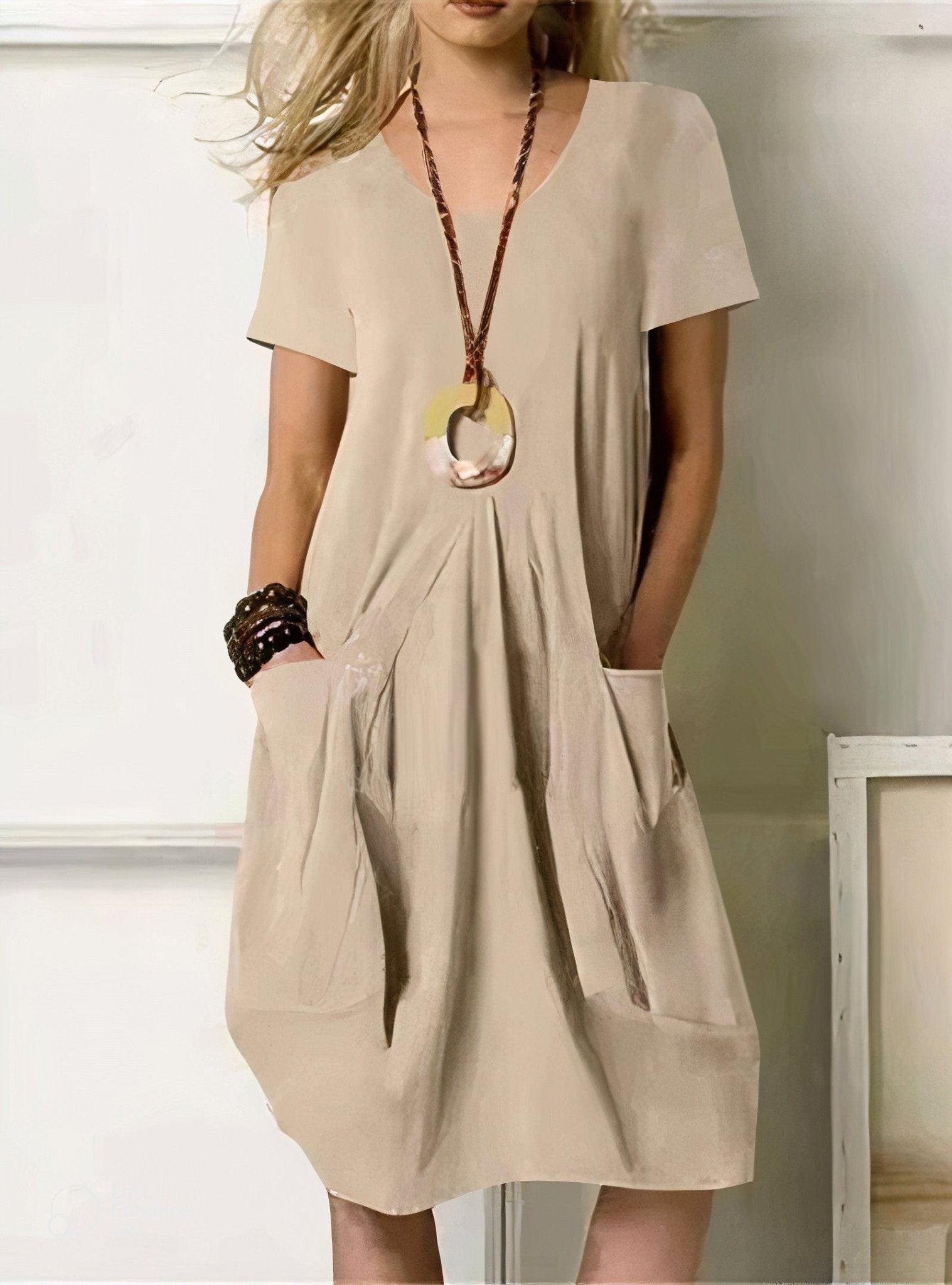 Kwani | Easy Casual Flow Dress - Prestiqlo