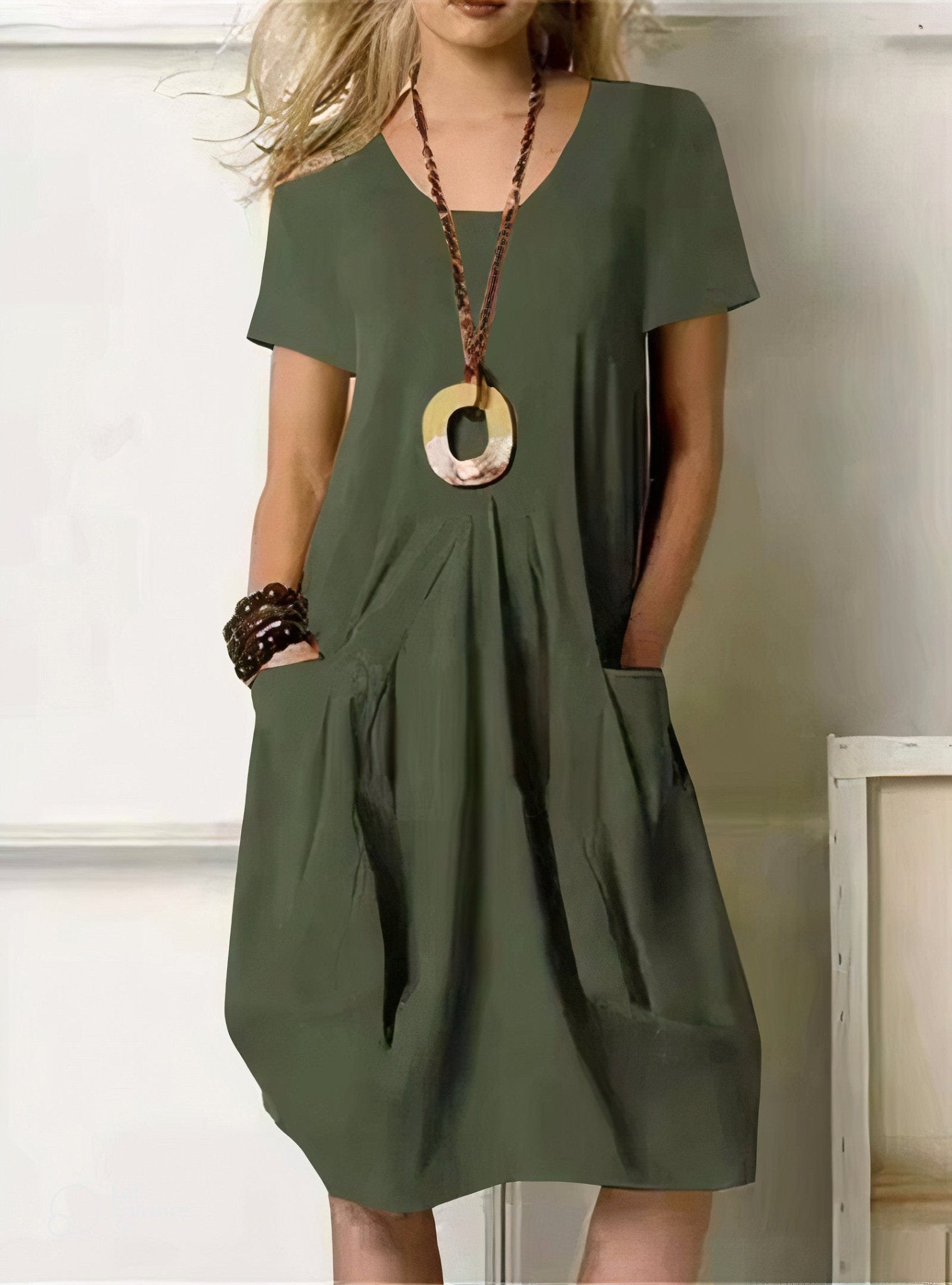 Kwani | Easy Casual Flow Dress - Prestiqlo