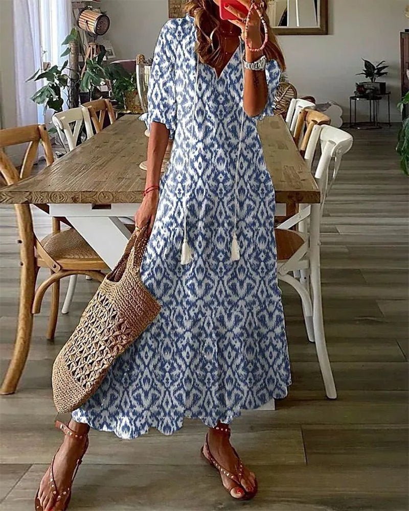 Luna | Effortless Boho Dress with Flattering Fit - Prestiqlo