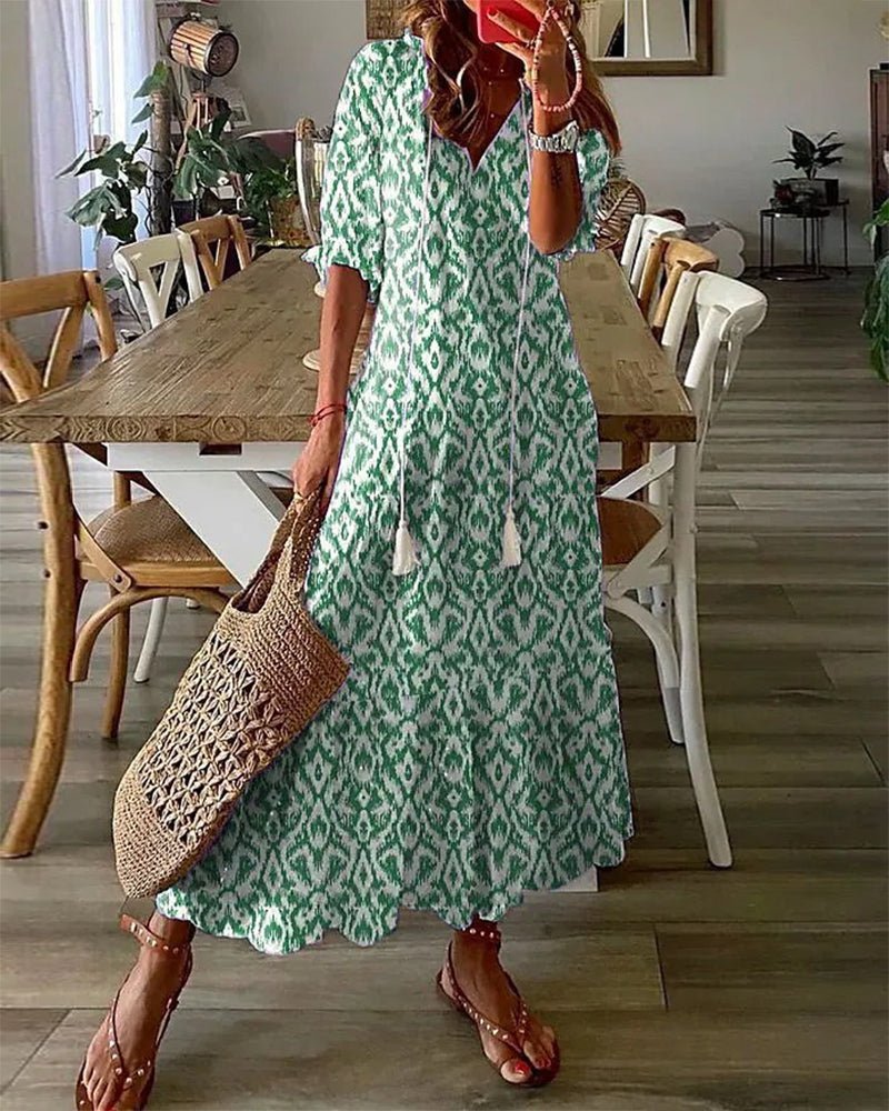 Luna | Effortless Boho Dress with Flattering Fit - Prestiqlo