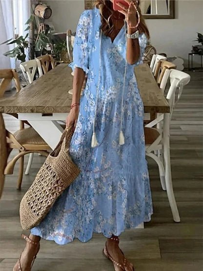 Luna | Effortless Boho Dress with Flattering Fit - Prestiqlo