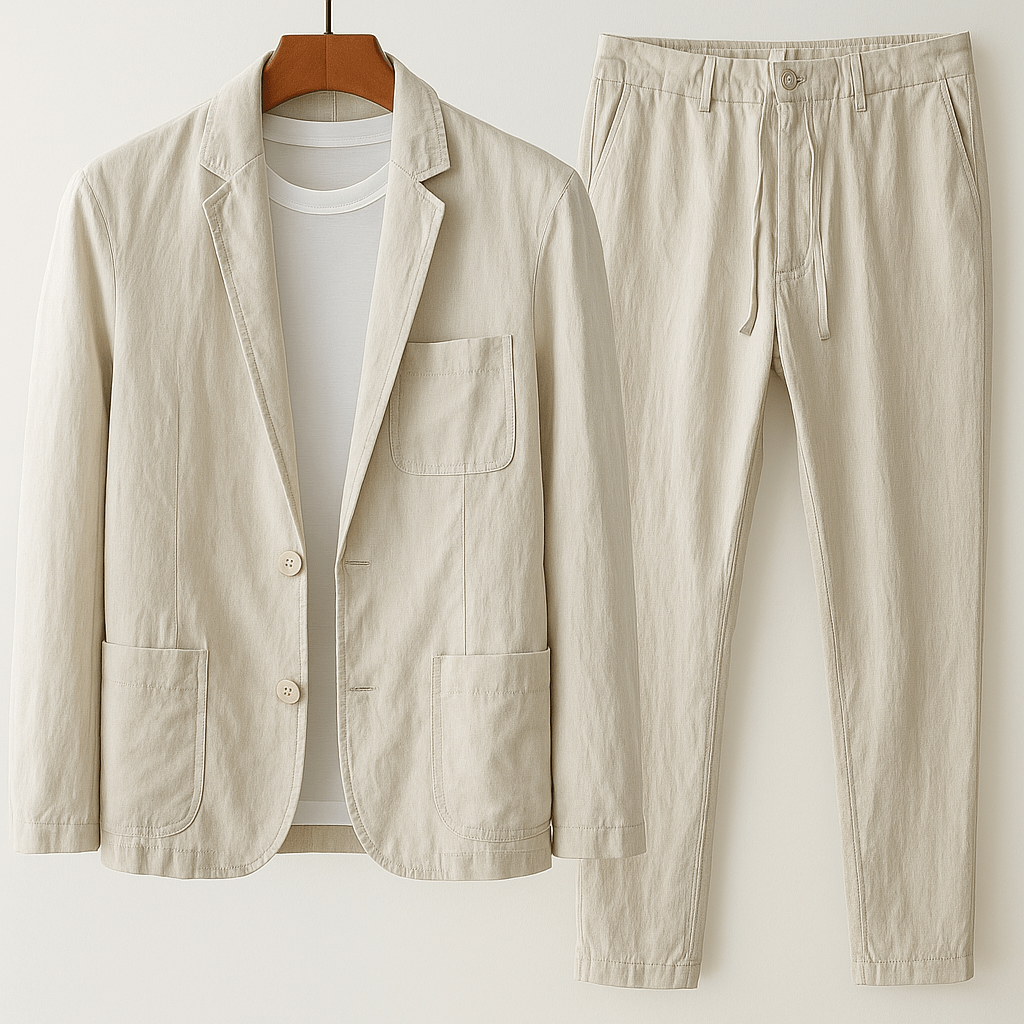 Mario Linen Tailored Set - Prestiqlo