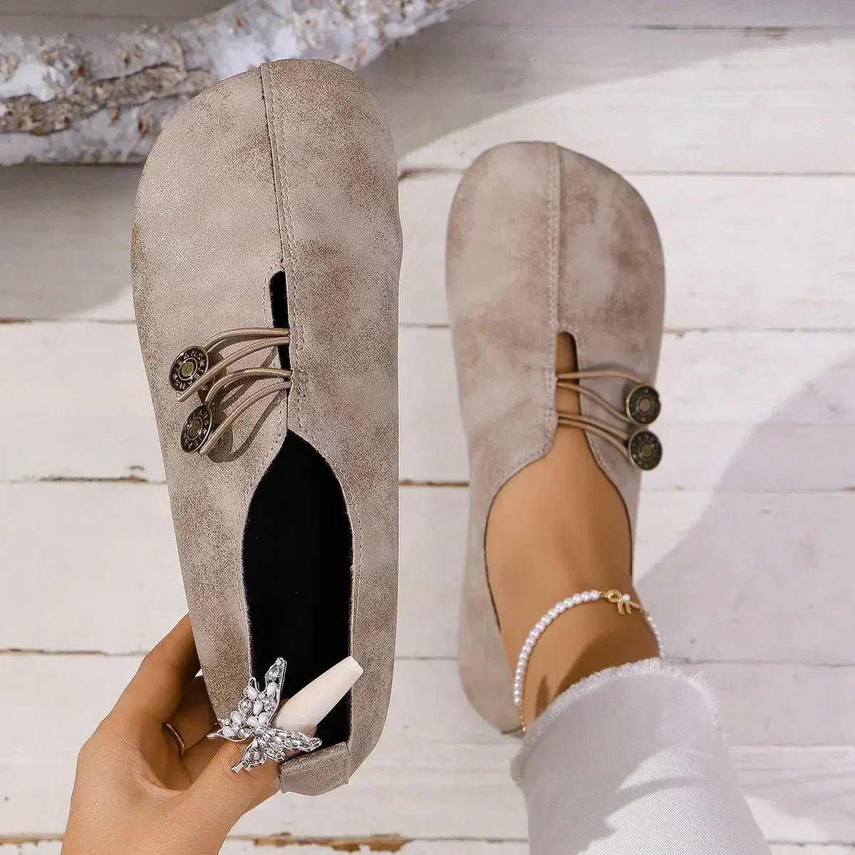 Oline® | SUEDE LOAFER - Prestiqlo