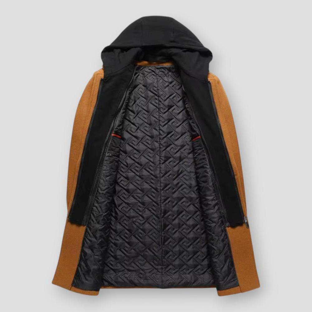 Saint Morris Troy Hooded Long Coat - Prestiqlo