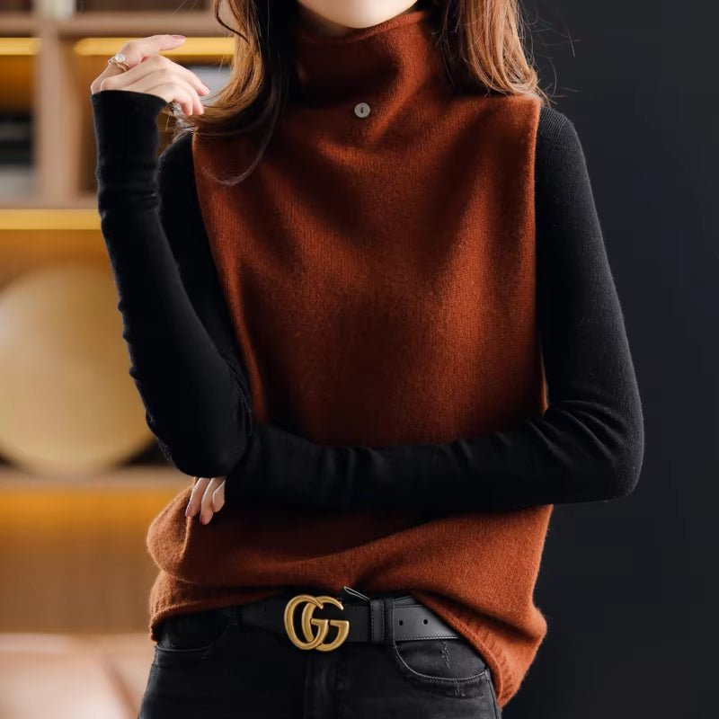 Savile Row Turtleneck Vest - Prestiqlo