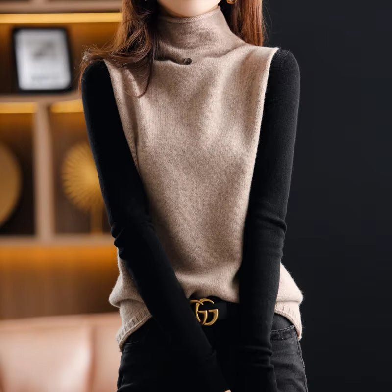 Savile Row Turtleneck Vest - Prestiqlo