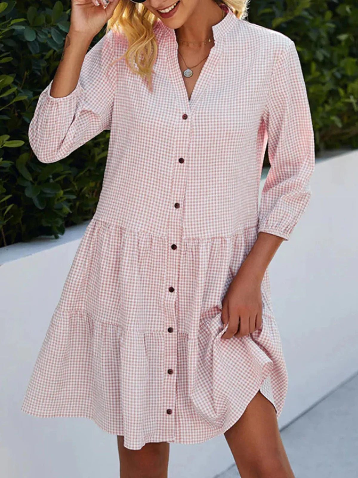 Shanna | Flowy Day Midi Dress - Prestiqlo
