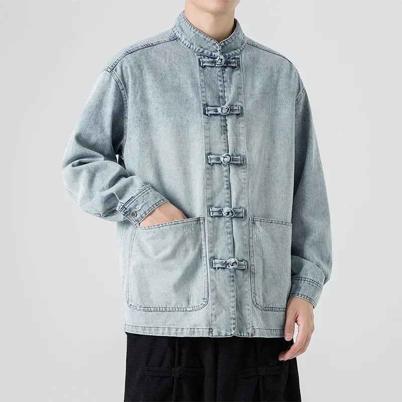 Shaolin Denim Shirt - Prestiqlo