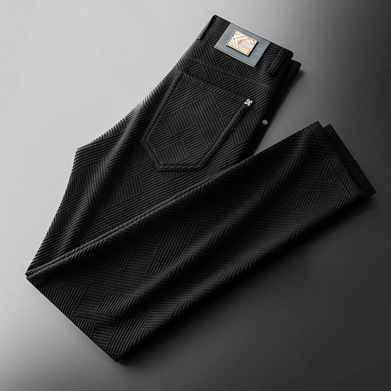 Simon Jacquard Knit Pants - Prestiqlo
