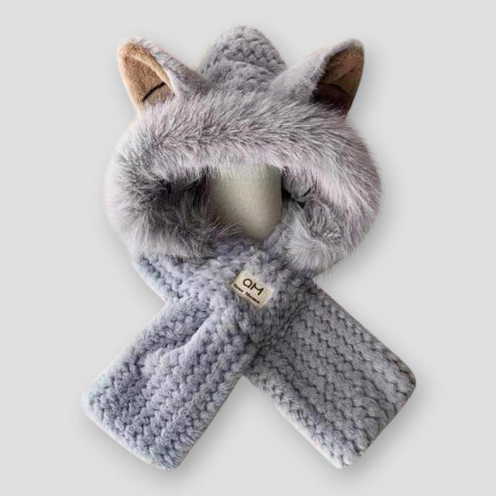 Sky Madrid Aiken Fox Ears Plush Hat - Prestiqlo