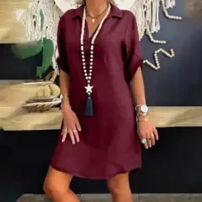 Sophia Linen Dress - Prestiqlo