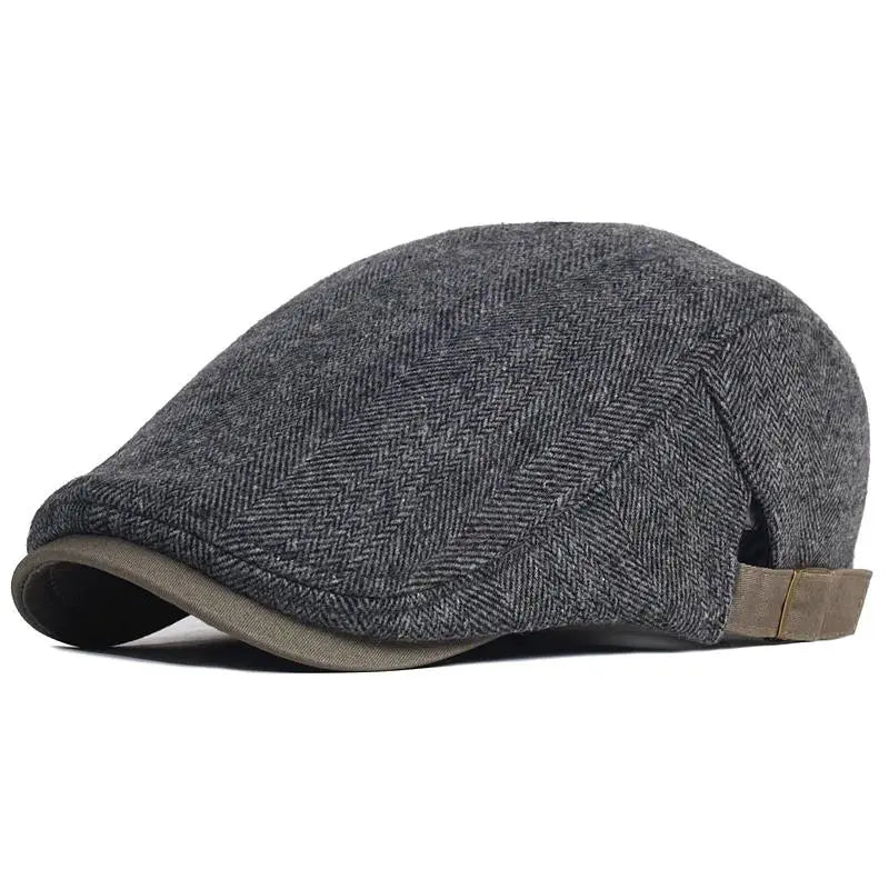 Stafford Wool Tweed Cap - Prestiqlo