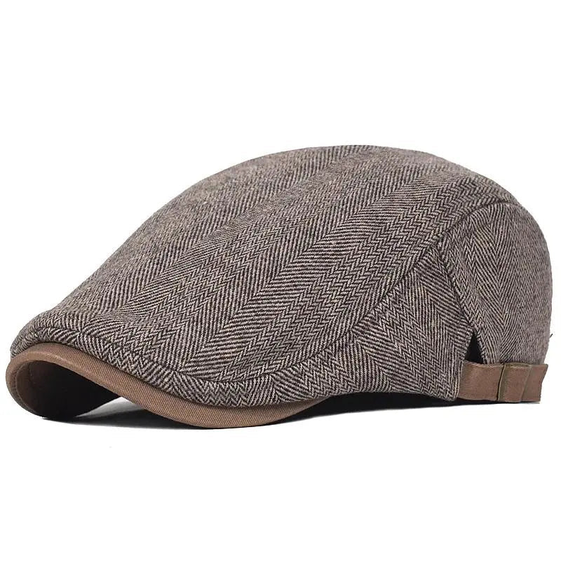 Stafford Wool Tweed Cap - Prestiqlo