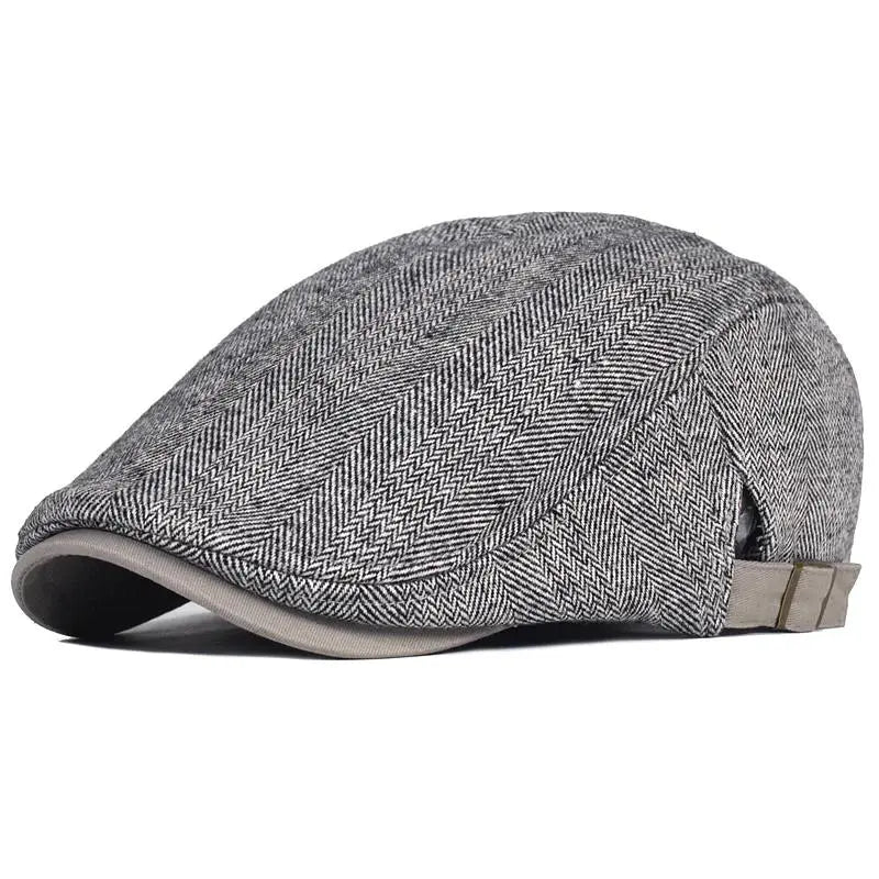 Stafford Wool Tweed Cap - Prestiqlo
